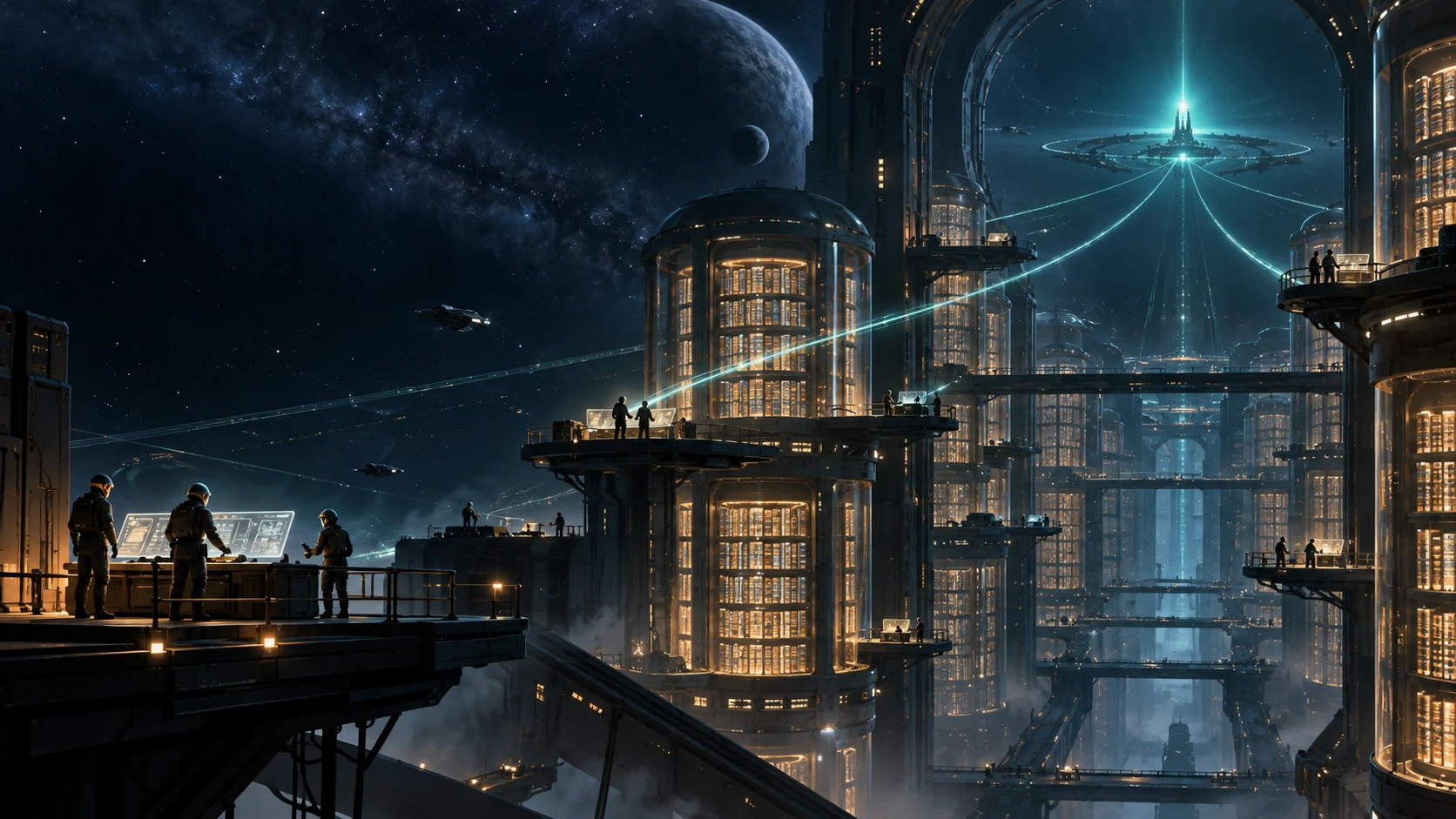 Original editorial illustration exploring Foundation through Hoshin Kanri.