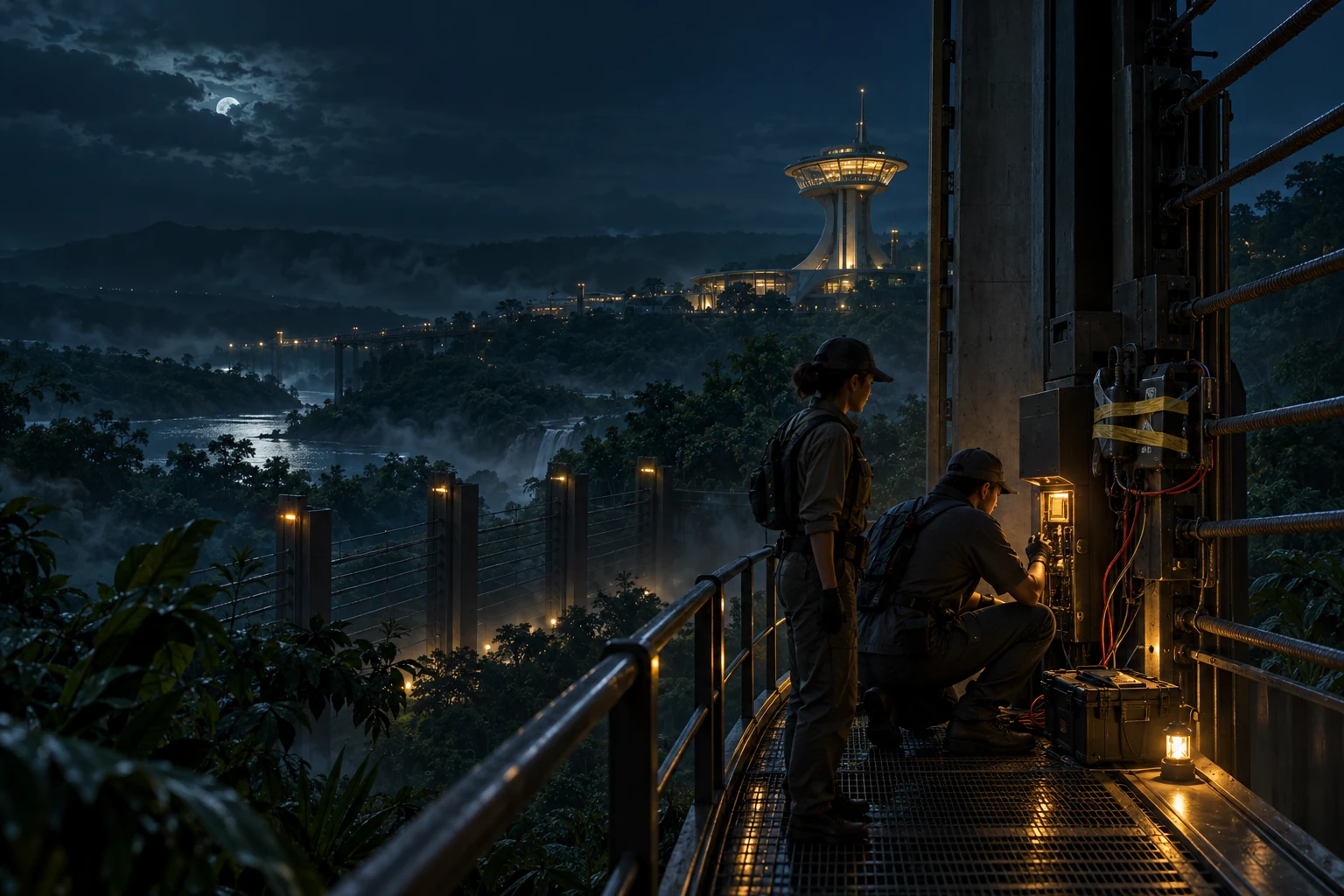 Original editorial illustration exploring Jurassic Park through Gemba Walk.