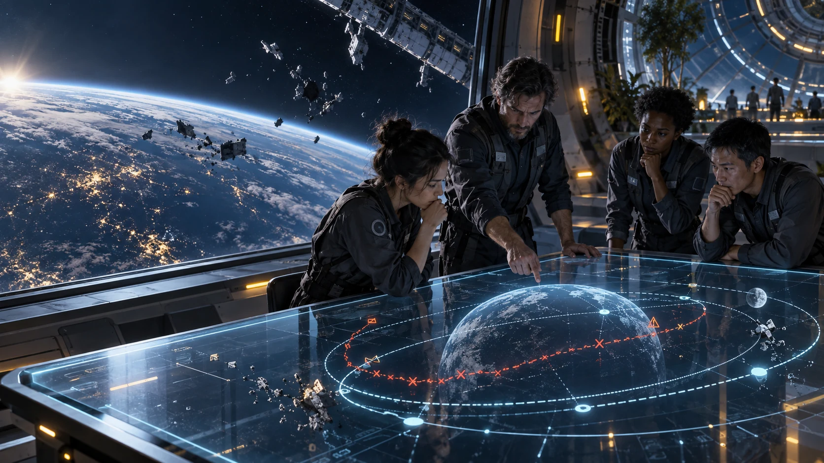 Оригинальная иллюстрация к разбору «Seveneves» через метод Разбор после действия.